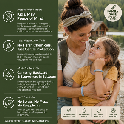 Arvelo Halo™ Mosquito/Tick Repellent Wristband
